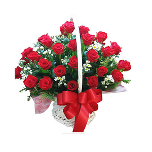 鲜花/走过的爱:33枝红玫瑰
[包 装]：有柄圆形提篮
