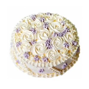 蛋糕/纯爱:圆形鲜奶艺术蛋糕，玫瑰型花纹装饰
包 装:购买蛋糕